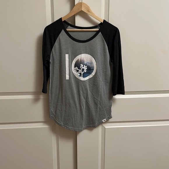Ten Tree Baseball Tee Grey Medium - Picture 1 of 2